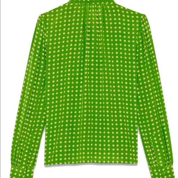 Yves Saint Laurent Scandal Star Printed Blouse New With Tags - Picture 6 of 10